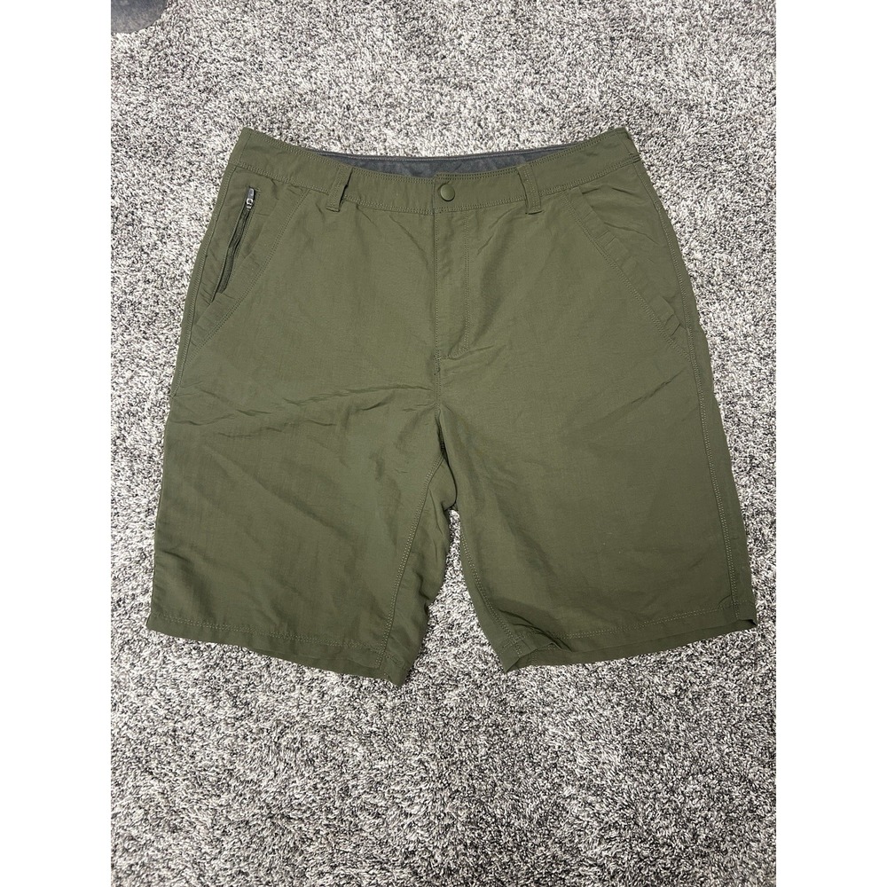 NordicTrack Men's Hiking Cargo Shorts Green Outdoor Camping Lightweight Size 36